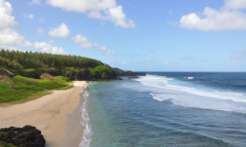 Playa tropical en Mauricio (Mauritius)