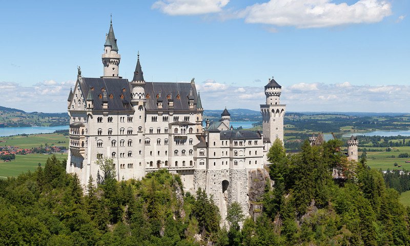 El castillo de Neuschwanstein (Alemania)