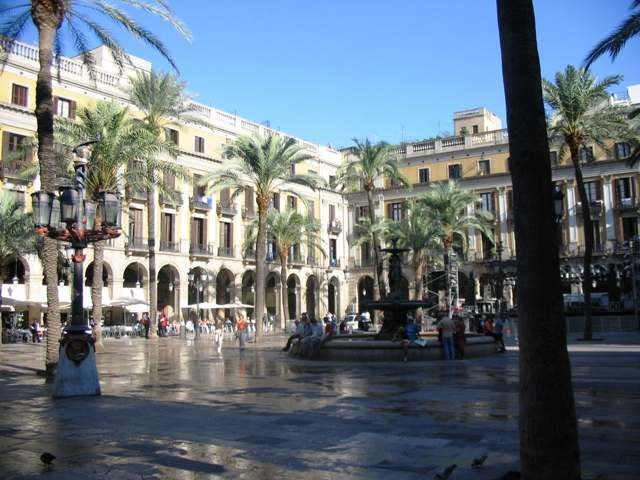 Plaza Real de la ciudad de Barcelona